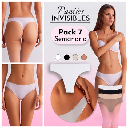 Panties Invisibles: Pack X7 Semanario